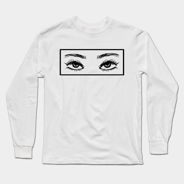 Open Eyes Long Sleeve T-Shirt by bbluekyanite